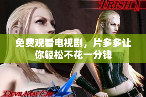 免费观看电视剧，片多多让你轻松不花一分钱