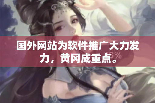 国外网站为软件推广大力发力，黄冈成重点。