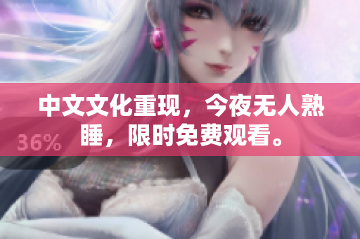 中文文化重现，今夜无人熟睡，限时免费观看。