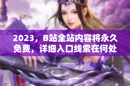 2023，B站全站内容将永久免费，详细入口线索在何处？