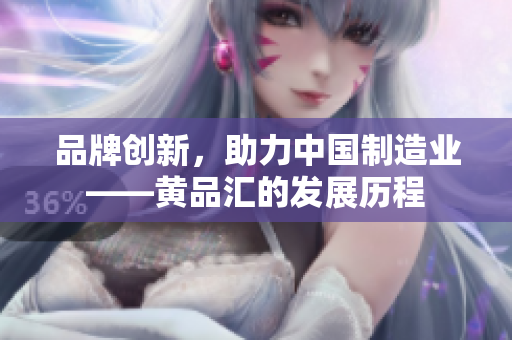 品牌创新，助力中国制造业——黄品汇的发展历程