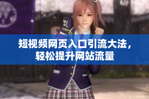 短视频网页入口引流大法，轻松提升网站流量