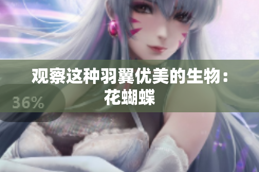观察这种羽翼优美的生物：花蝴蝶