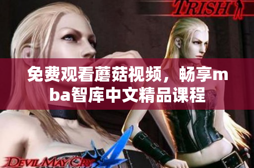 免费观看蘑菇视频，畅享mba智库中文精品课程