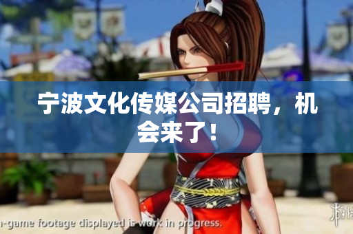 宁波文化传媒公司招聘，机会来了！