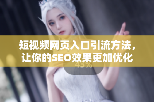 短视频网页入口引流方法，让你的SEO效果更加优化