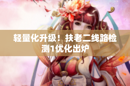 轻量化升级！扶老二线路检测1优化出炉