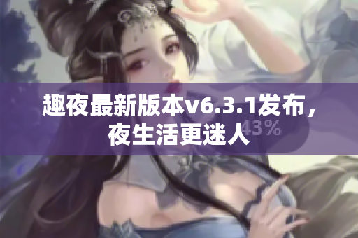 趣夜最新版本v6.3.1发布，夜生活更迷人