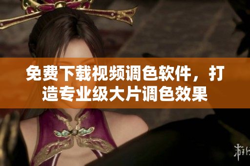 免费下载视频调色软件，打造专业级大片调色效果