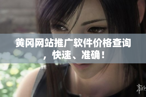 黄冈网站推广软件价格查询，快速、准确！