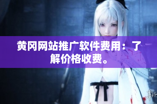 黄冈网站推广软件费用：了解价格收费。