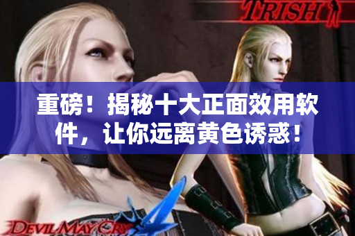 重磅！揭秘十大正面效用软件，让你远离黄色诱惑！