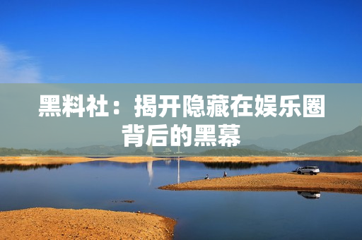 黑料社：揭开隐藏在娱乐圈背后的黑幕