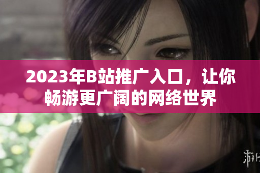 2023年B站推广入口，让你畅游更广阔的网络世界