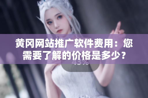黄冈网站推广软件费用：您需要了解的价格是多少？