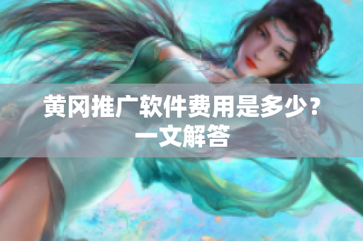 黄冈推广软件费用是多少？一文解答