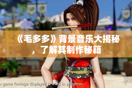 《毛多多》背景音乐大揭秘，了解其制作秘籍