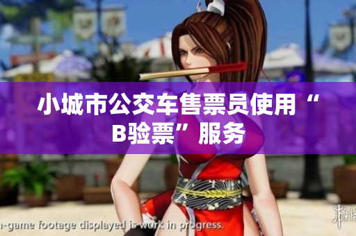 小城市公交车售票员使用“B验票”服务