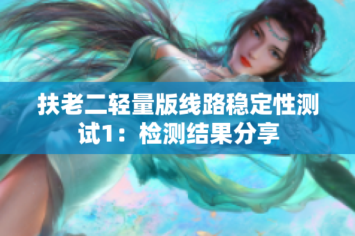 扶老二轻量版线路稳定性测试1：检测结果分享