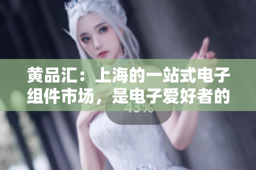 黄品汇：上海的一站式电子组件市场，是电子爱好者的天堂。上海黄品汇：电子爱好者的天堂