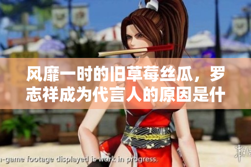 风靡一时的旧草莓丝瓜，罗志祥成为代言人的原因是什么？