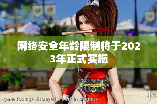 网络安全年龄限制将于2023年正式实施